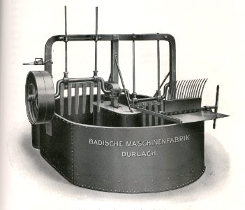 Das Färben der Rauchwaren, Hans Werner, 1914 (S. 059) Fellwaschmaschine nach dem Gabelsystem