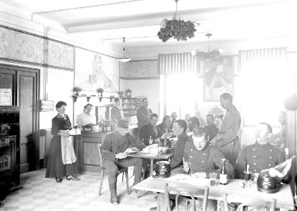 Das Innere des Soldatenhauses auf dem Monte Ceneri - CH-BAR - 3240353
