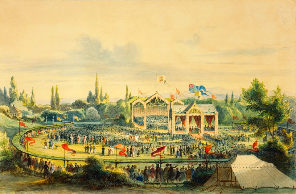 Das Liederfest in Gotha 1. September 1845