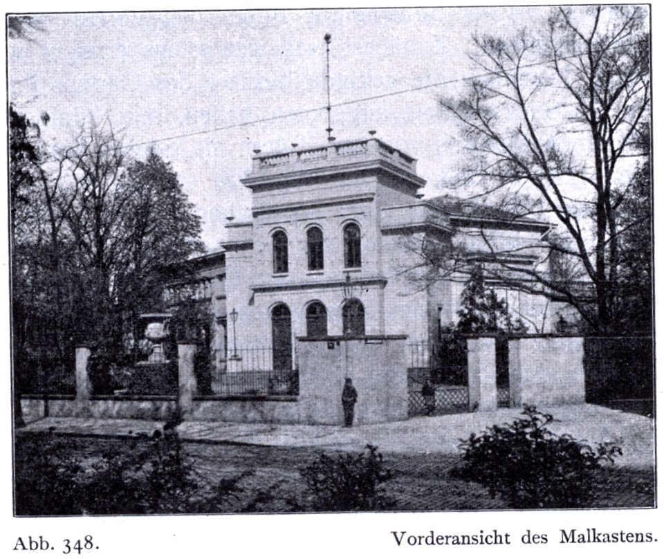 Das Malkasten-Haus an der Jacobistraße 6a in Düsseldorf, erbaut 1864 bis 1867 nach den Plänen des Malers Louis Blanc