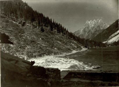 Das Werk Raibl am Lago del Predil (Raibler See), Blick vom Werk auf den Fünfspitz (BildID 15463934)