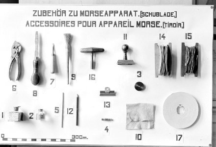Das Zubehör zum Morseapparat - CH-BAR - 3241629