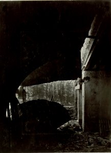 Das Werk Raibl am Lago del Predil (Raibler See). Zerstörte Decke des Werkes (BildID 15463941)
