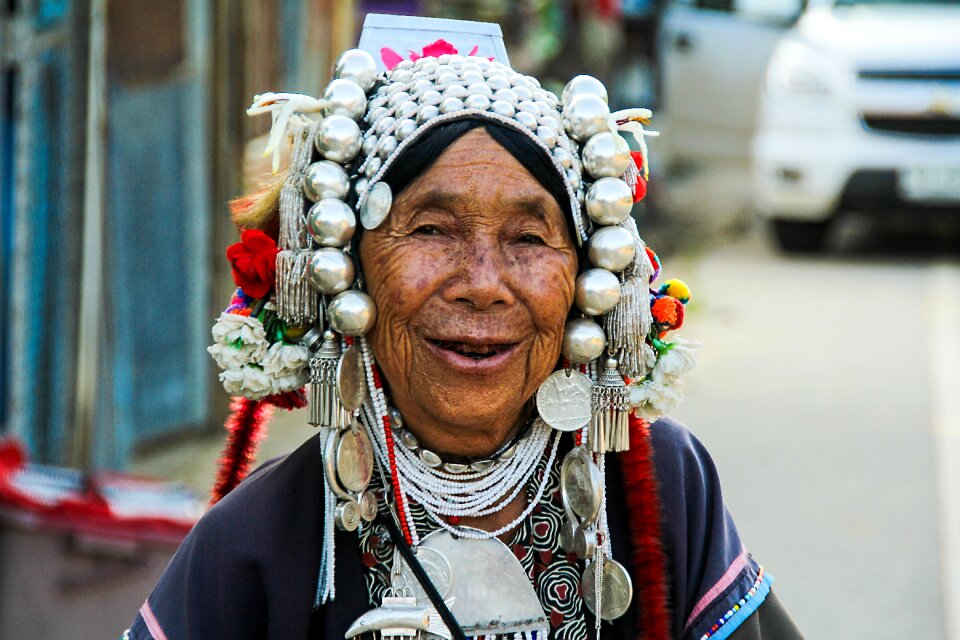 Elderly woman exotica culture