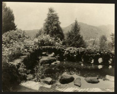 David Berry Gamble house, 4 Westmoreland Place, Pasadena, California. Water terrace LCCN00651248