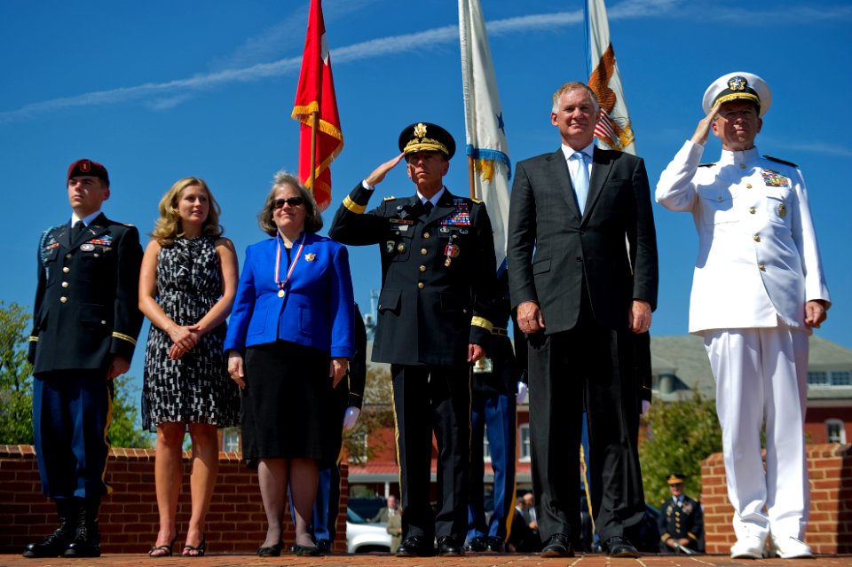 David Petraeus Armed Forces farewell and retirement ceremony on Joint Base Meyer-Henderson Hall