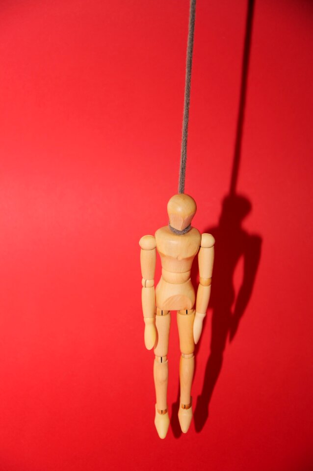Holzfigur psyche hang