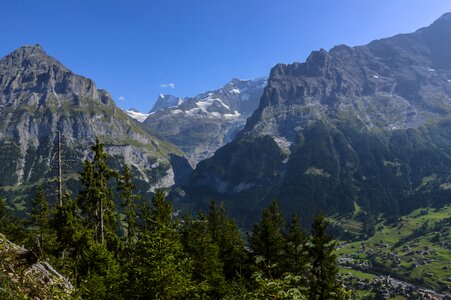 Wetterhorn kleine scheidegg switzerland photo