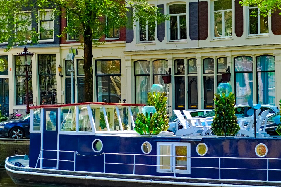 Ship canal amsterdam photo