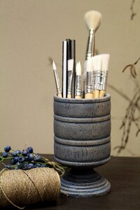 Composition the scenery wooden