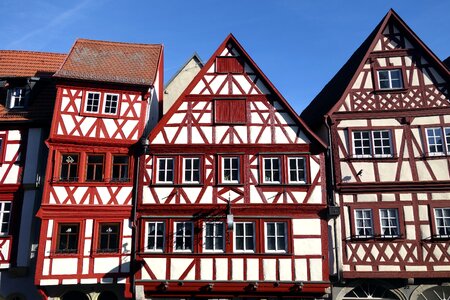 Half-timbered house line architecture roof