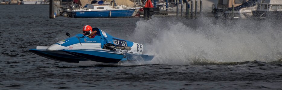 Motor boat race water sports racing boat