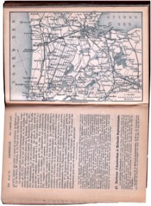 De omgeving van Amsterdam en het zuidelijke deel van Noord-Holland. Plattegrond uit de gids Baedeker Belgium & Holland. Publicatie 1897