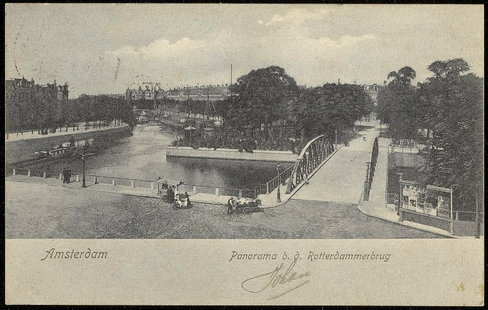 De Rotterdammerbrug, Brug 150 van de Nassaukade over de Singelgracht naar het Eerste Marnixplantsoen, Afb ANWU01759000002