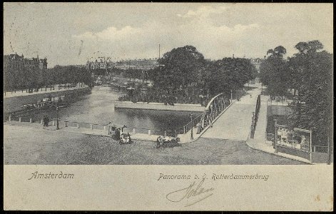 De Rotterdammerbrug, Brug 150 van de Nassaukade over de Singelgracht naar het Eerste Marnixplantsoen, Afb ANWU01759000002