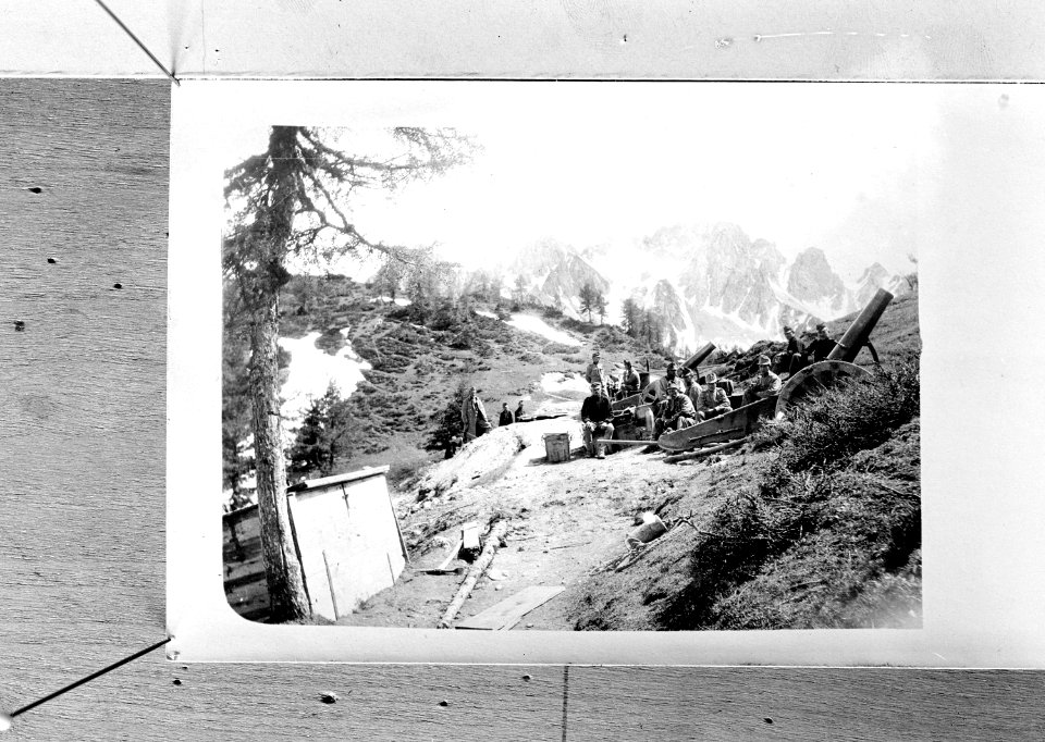 Die Geschütze in Stellung am Berg - CH-BAR - 3239243