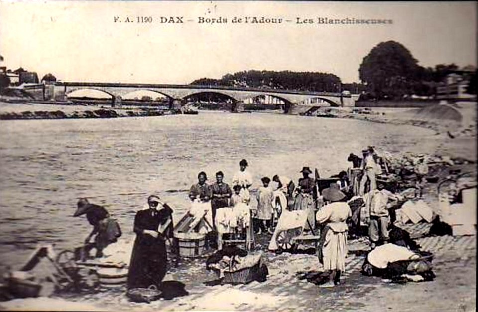 Dax (Landes) - Adour - quai des laveurs 3
