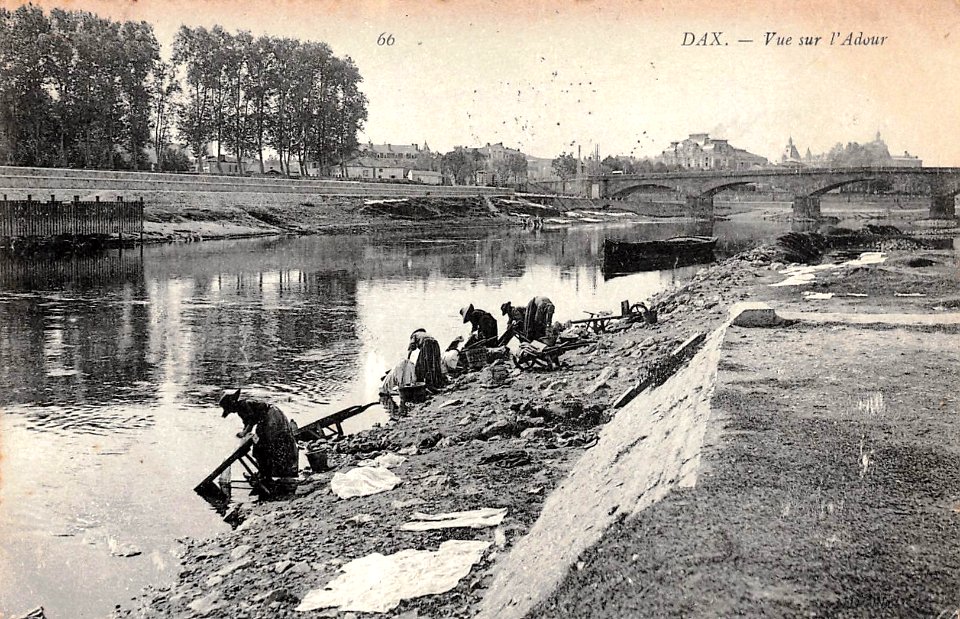 Dax (Landes) - Adour - quai des laveurs 2