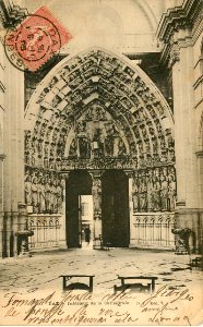 Dax (Landes) - Cathédrale - portail (DT)