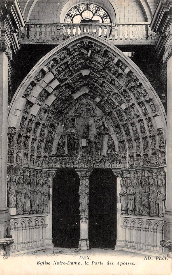 Dax (Landes) - Cathédrale - portail (ND)