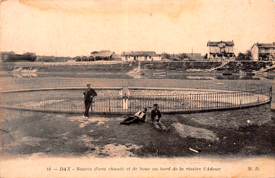 Dax (Landes) - Etablissement Thermal des Baignots - Bassin à boues 3