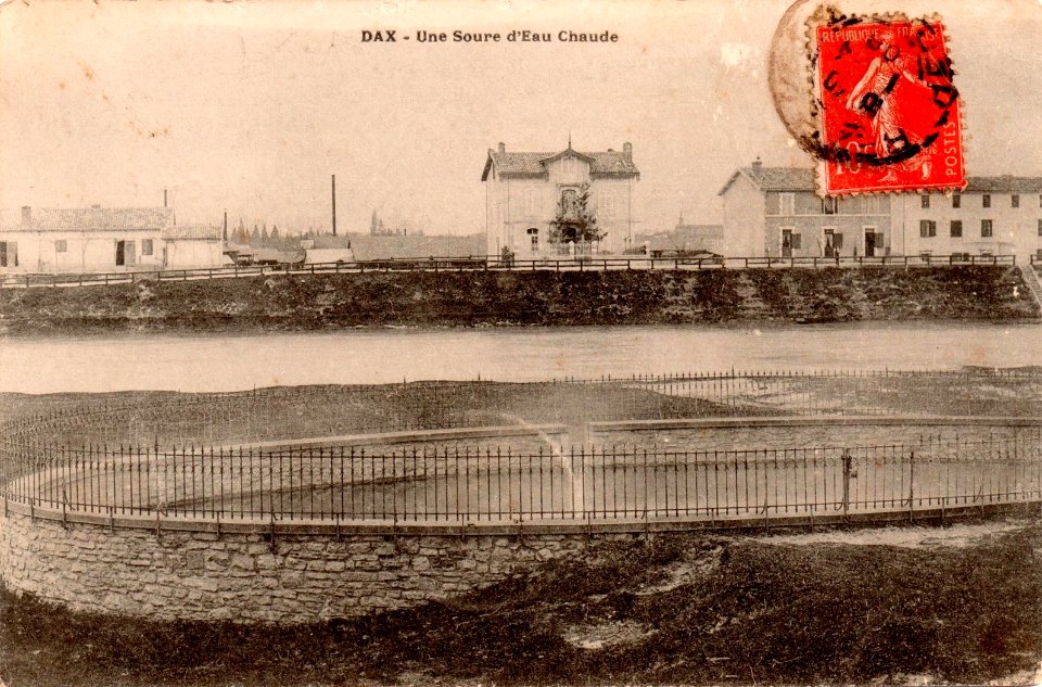 Dax (Landes) - Etablissement Thermal des Baignots - Bassin à boues 2