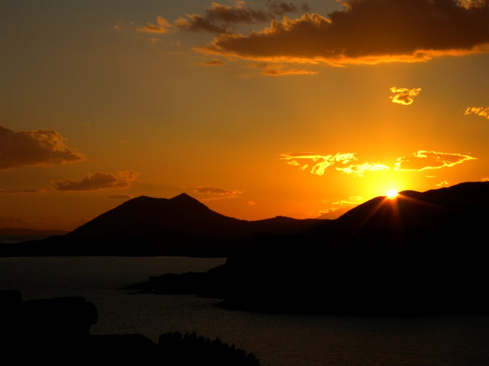 Greece sunset holiday