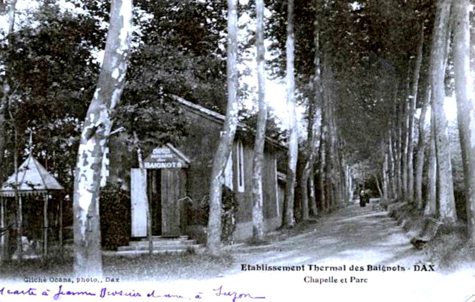 Dax (Landes) - Etablissement Thermal des Baignots - Parc et Chapelle 2