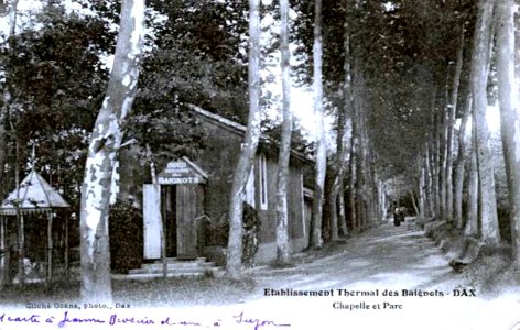 Dax (Landes) - Etablissement Thermal des Baignots - Parc et Chapelle 2