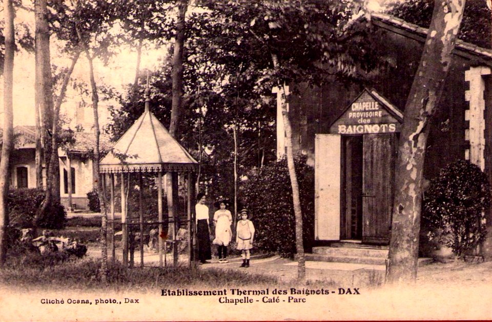 Dax (Landes) - Etablissement Thermal des Baignots - Parc et Chapelle 1