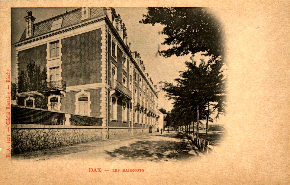 Dax (Landes) - Etablissement Thermal des Baignots - vue de la Promennade 16