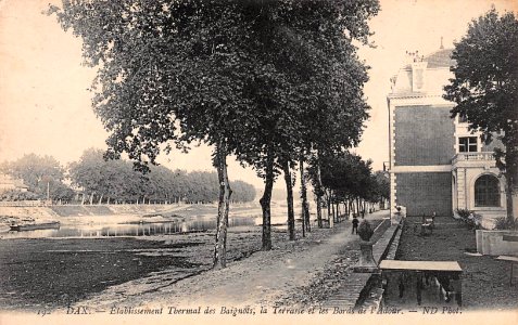 Dax (Landes) - Etablissement Thermal des Baignots - vue de la Promennade 22