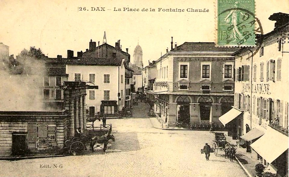 Dax (Landes) - place de la Fontaine chaude 6b