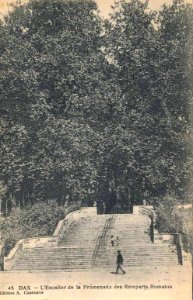 Dax (Landes) - Promennade des ramparts - Escalier 3