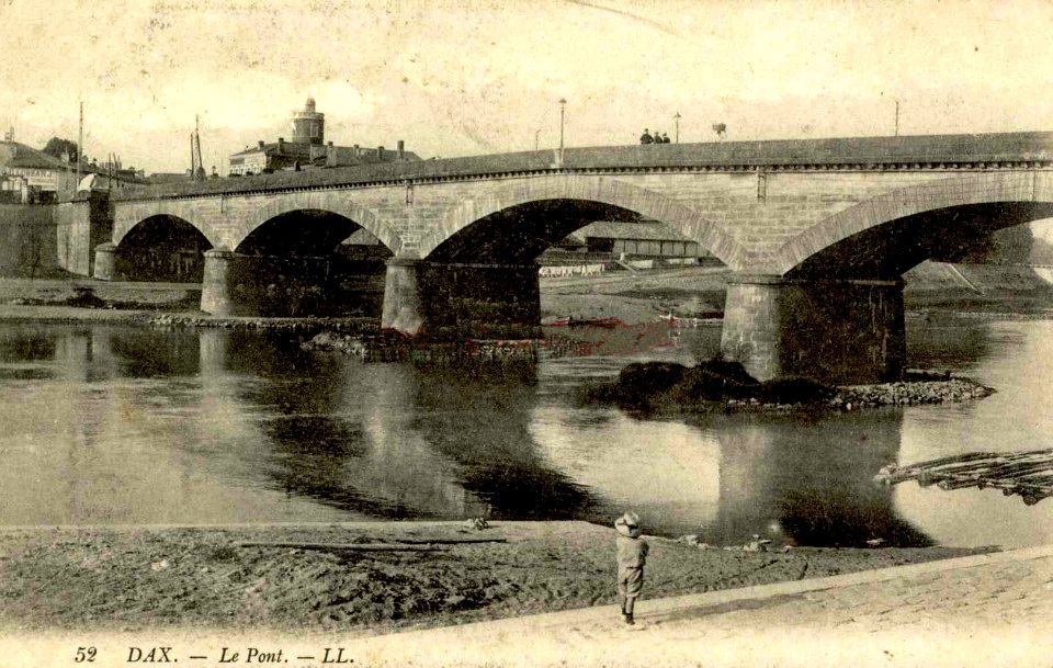 Dax (Landes) - Pont et vue sur le Sablar 6