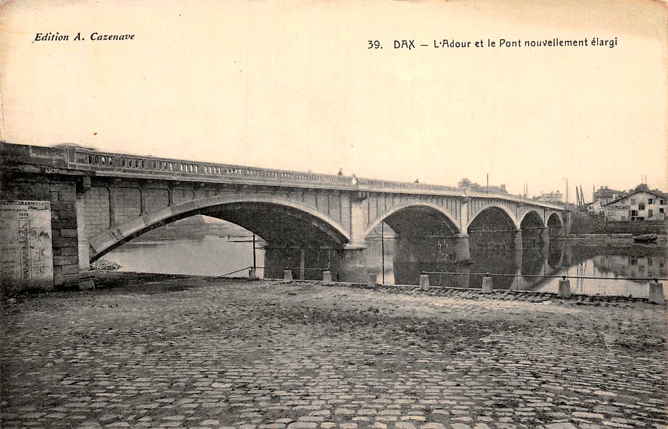 Dax (Landes) - Pont et vue sur le Sablar 1