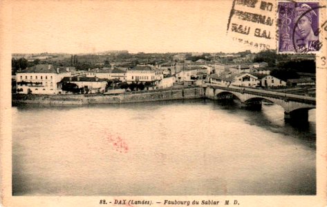 Dax (Landes) - Pont et vue sur le Sablar 5