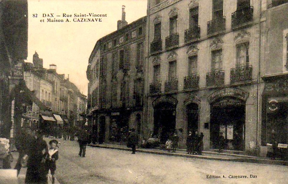 Dax (Landes) - rue Saint-Vincent - Maison A. Cazenave