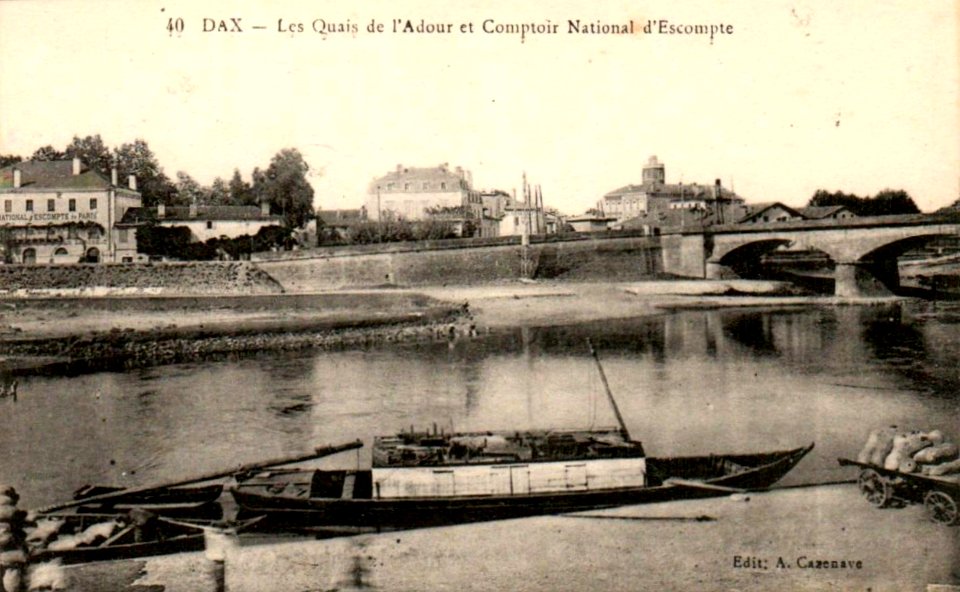 Dax (Landes) - vue sur Comptoir National d'Escompte 2