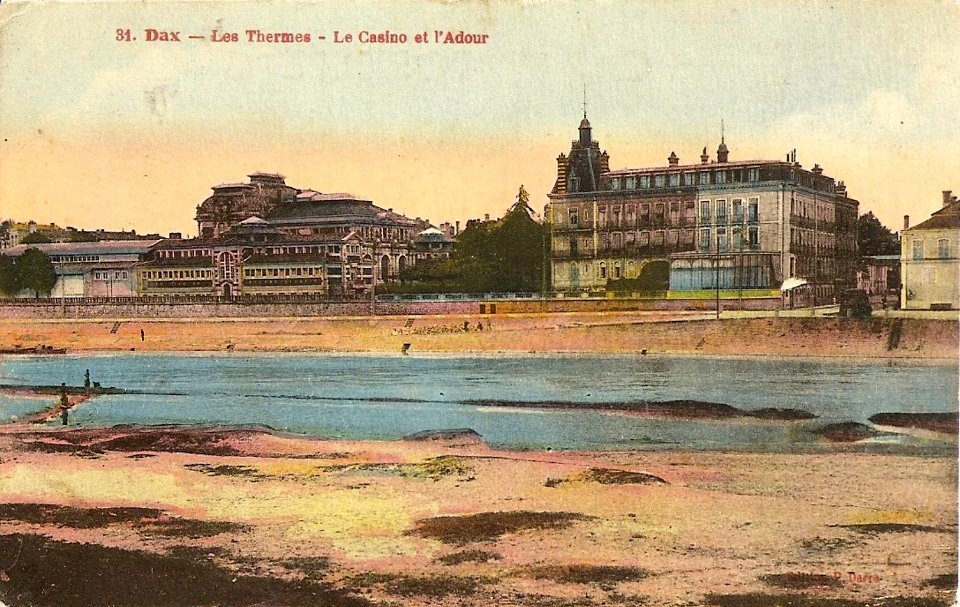 Dax (Landes) - vue générale du Casino et Thermes 1