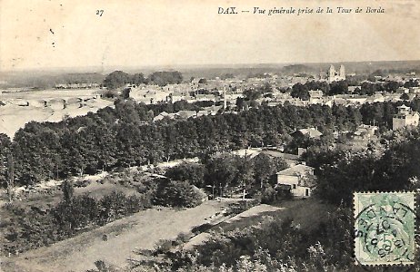 Dax (Landes) - vue générale prise de la tour de Borda 3