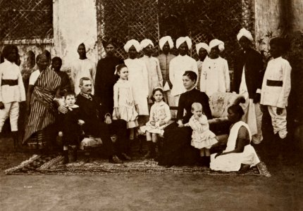 Dayal, Raja Lala Deen - Britische Familie mit Angestellten (Zeno Fotografie)