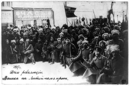 Days of revolution - troops on the Liteinyi Prospect LCCN2009631819