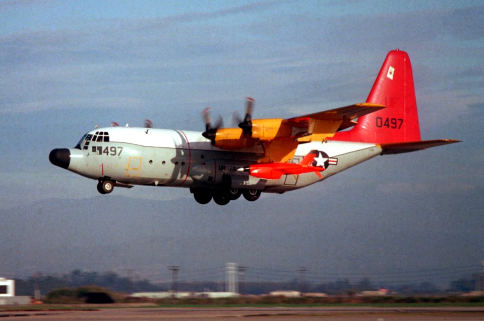 DC-130A VC-3 taking off from Point Mugu 1983