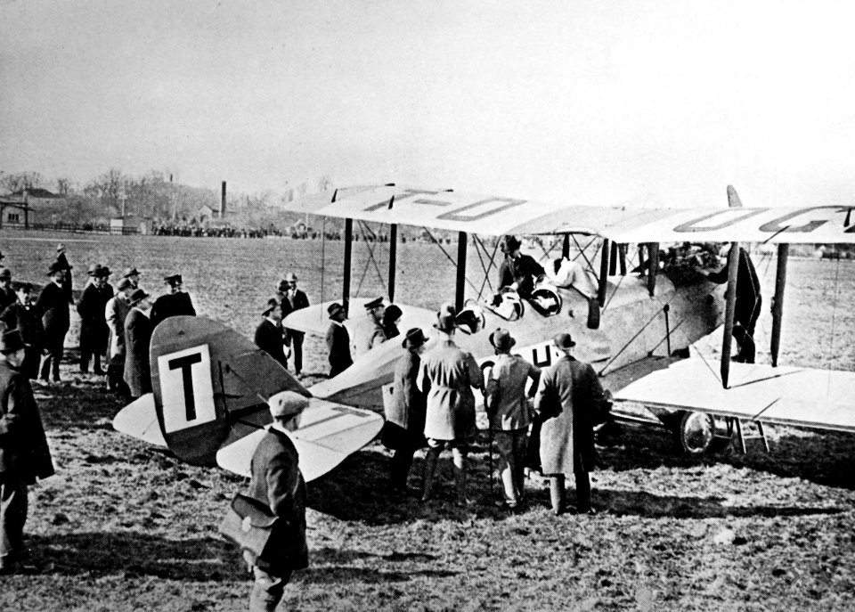 DDL De Havilland 9a DDL, at Copenhagen Airport, 1921