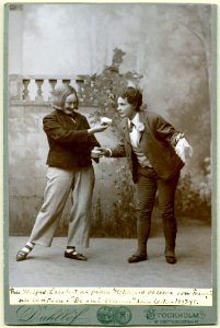 De små lammen, Södra teatern 1897. Rollporträtt - SMV - H9 187