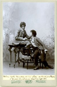 De små landstrykarne, Vasateatern 1897. Rollporträtt - SMV - H8 042