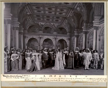 De tre musketörerna, Svenska teatern 1900. Föreställningsbild - SMV - H11 007