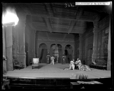 De tre musketörerna, Svenska teatern 1900. Föreställningsbild - SMV - SvT078