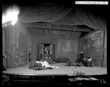 De tre musketörerna, Svenska teatern 1900. Föreställningsbild - SMV - SvT076